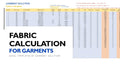 Fabric Requirement Calculator Excel Template - 0